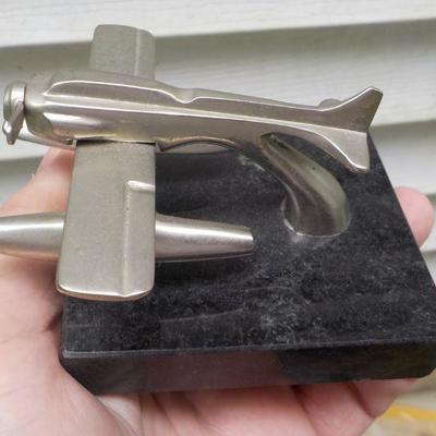 Metal Body " Sea Plane: Desk model with Granite base.