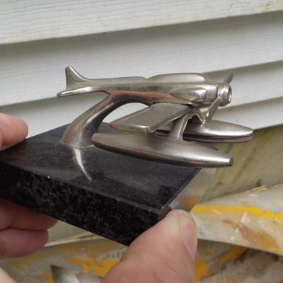 Metal Body " Sea Plane: Desk model with Granite base.