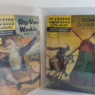 Classics Illustrated Issue #11 and #12, " Don Quixote and Rip Van Winkle".