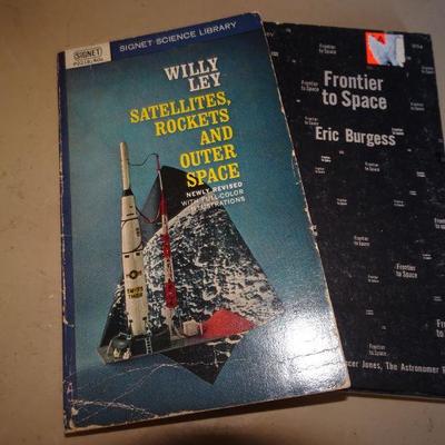 Willy Ley Satellites, Rockets and Outer Space & Frontier in Space by Eric Burgess