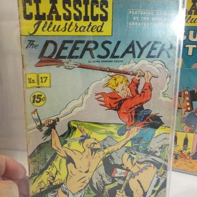 Classics Illustrated Issue #16 and #17, " Culliver"s Travels & Deerslayer".