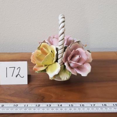 Lot 172: Porcelain Flower Basket