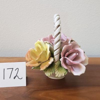 Lot 172: Porcelain Flower Basket