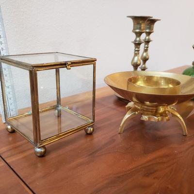 Lot 177: Mid Century Brass Lot