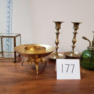 Lot 177: Mid Century Brass Lot