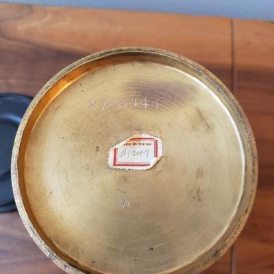 Lot 180: Large Vintage Cloisonne Vase with Stand