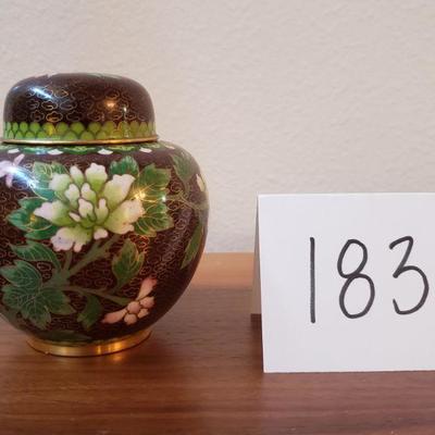 Lot 183: Vintage Cloisonne Ginger Jar 