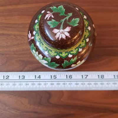 Lot 183: Vintage Cloisonne Ginger Jar 