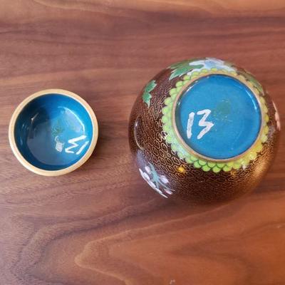 Lot 183: Vintage Cloisonne Ginger Jar 