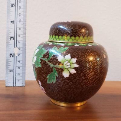 Lot 183: Vintage Cloisonne Ginger Jar 