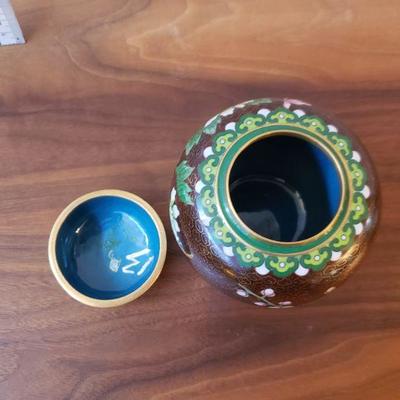 Lot 183: Vintage Cloisonne Ginger Jar 