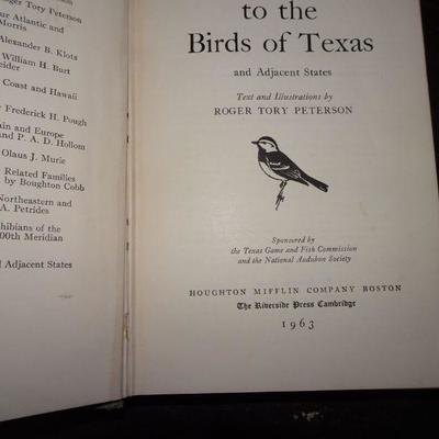 1979 A Field Guide to the Birds of Texas and Adjacent States (Peterson Field Guide Series)