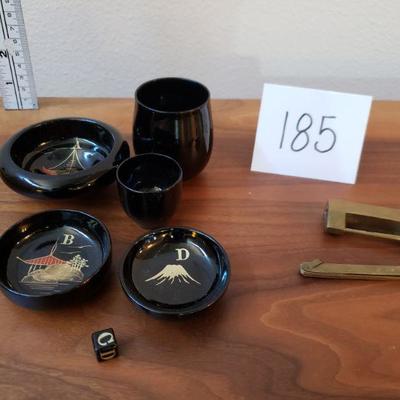 Lot 185: Vintage Asian Game and Brass Lock