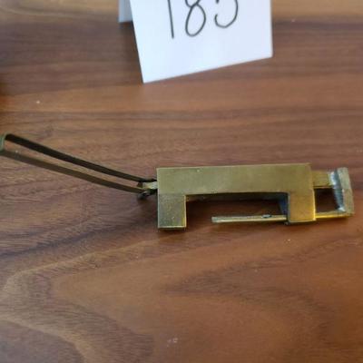 Lot 185: Vintage Asian Game and Brass Lock