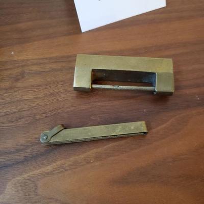 Lot 185: Vintage Asian Game and Brass Lock