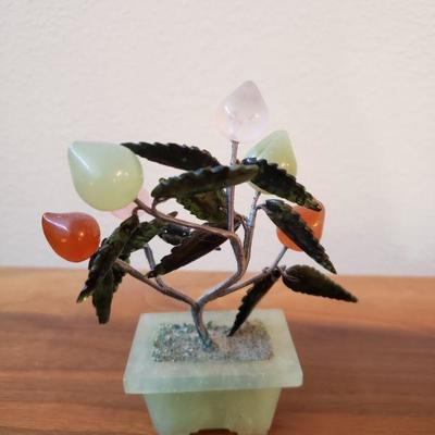 Lot 186: Vintage Japanese Gemstone Tree
