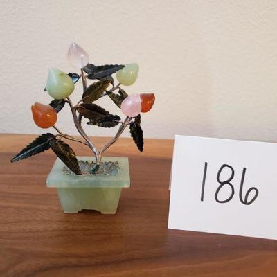 Lot 186: Vintage Japanese Gemstone Tree
