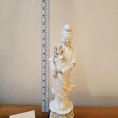 Lot 187: Vintage Porcelain Buddha with Stand