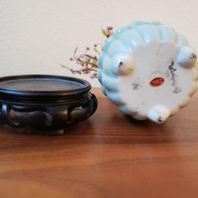 Lot 188: Vintage Japanese Gemstone Tree with Stand