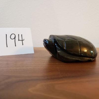 Lot 194: Black Marble Turtle