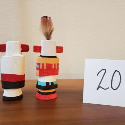 Lot 201: Signed Wood Small Kachinas