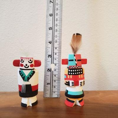 Lot 201: Signed Wood Small Kachinas