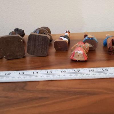 Lot 202: Carved Wood Figure Lot