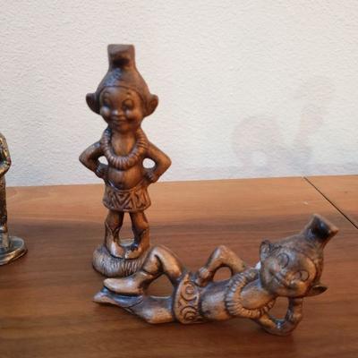 Lot 204: Ceramic, Metal Enamel and Richter Pewter Figurines Lot