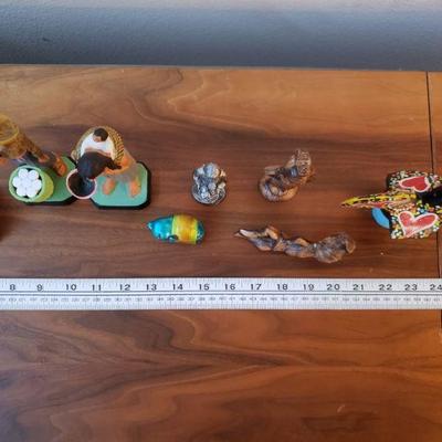 Lot 204: Ceramic, Metal Enamel and Richter Pewter Figurines Lot