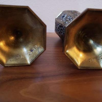 Lot 205: (2) Respouse Brass Vases