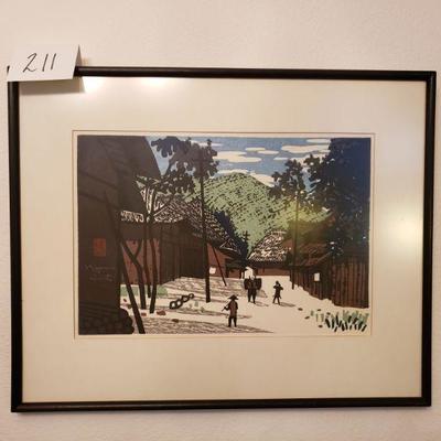Lot 211: Kiyoshi Saito Woodblock 