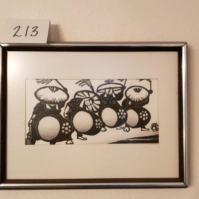 Lot 213: Okiayama Japanese Woodblock 
