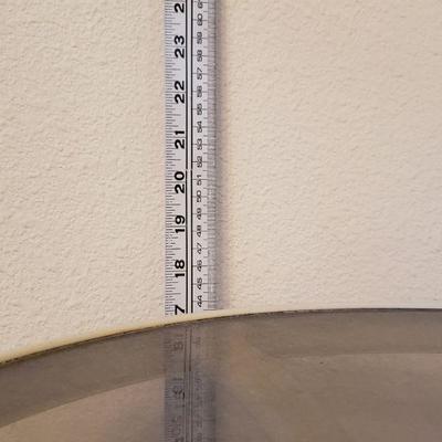 Lot 218: Vintage Indoor Outdoor Glass Top Table