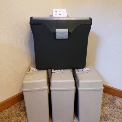 Lot 221: Document File Boxes (4)
