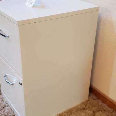 Lot 222: White File Cabinet 