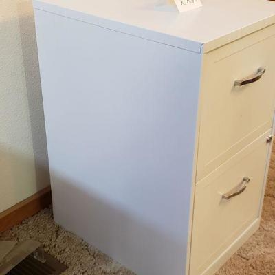 Lot 222: White File Cabinet 
