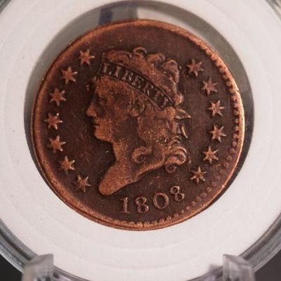 1808 Large Penney Most Valueble coin in this auction 49