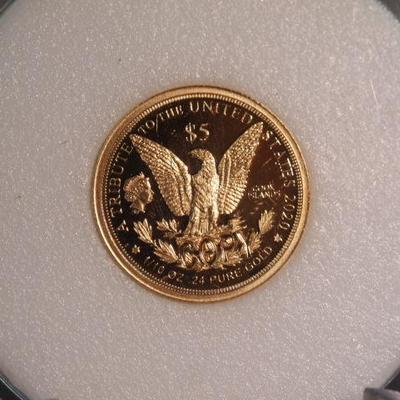 Gold Morgan $5 1964 Coin 52