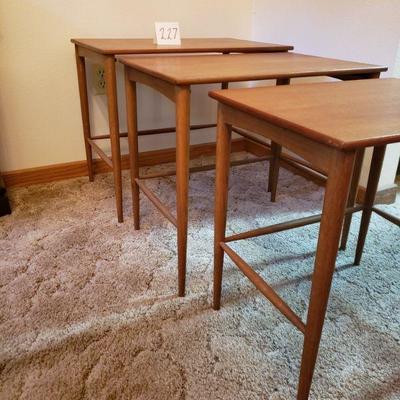Lot 227: Swedish Nesting Tables