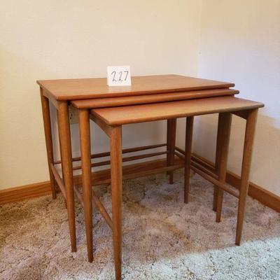 Lot 227: Swedish Nesting Tables