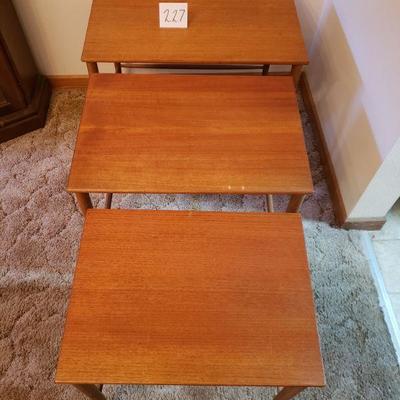 Lot 227: Swedish Nesting Tables