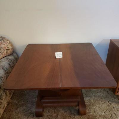 Lot 230: Folding & Swivel Top Table