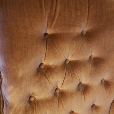 Lot 233: Vintage Rose Color High Back Swivel Rocker