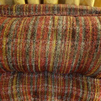 Lot 236: Mid Century Plaid Swivel Rocker