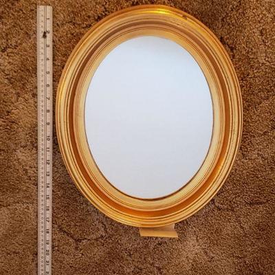 Lot 237: Gold Gilt Oval Mirror