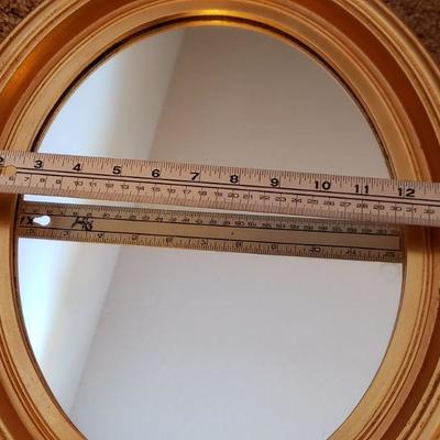 Lot 237: Gold Gilt Oval Mirror