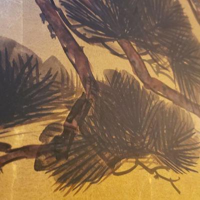 Lot 238: Handpainted Japanese Screen