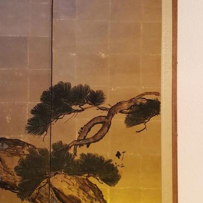 Lot 238: Handpainted Japanese Screen