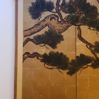 Lot 238: Handpainted Japanese Screen
