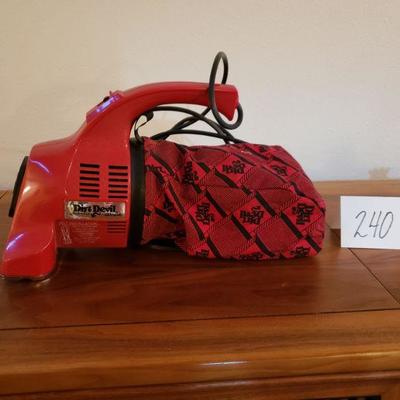 Lot 240: Dirt Devil Hand Held Vaccum 
